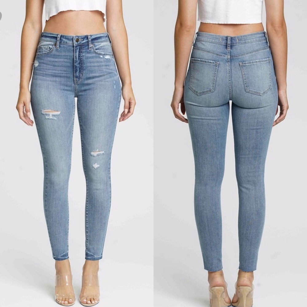 Stylish High Rise Skinny Denim Jeans